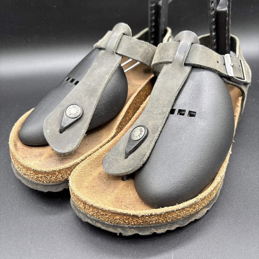 Birkenstock Kairo Black Nubuck Soft Footbed Sandals Women's 6 EU 37